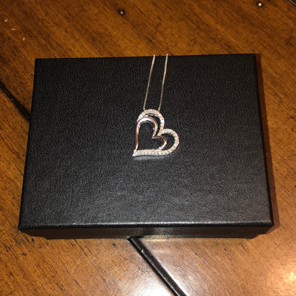Kay Jewelers Sterling Silver Heart Necklace